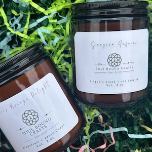 Hand Poured Scented Candle Soy and Bees Wax Blend