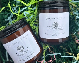 Hand Poured Scented Candle Soy and Bees Wax Blend