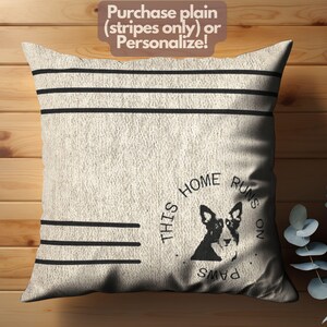 Woven Throw Pillow, 17"x18" Cushion, Cozy Customizable Home Accent, Double-Sided Design, Living Room Decor, Photo Sketch Pillow