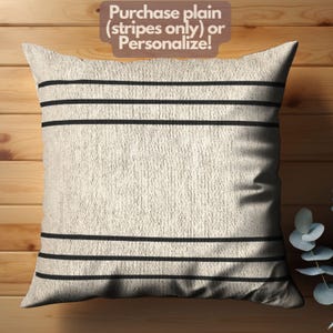 Woven Throw Pillow, Photo Sketch Pillow, Cozy Customizable Home Accent, Double-Sided Design, 17"x18" Cushion, Living Room Decor