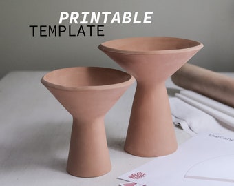 香炉用陶器テンプレート：DIY陶芸（デジタルダウンロード） - Etsy 日本