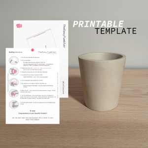 Plantilla fácil de cerámica tumbler: Construcción de losas para principiantes (PDF)