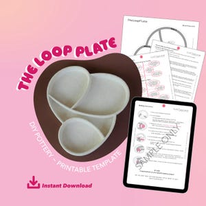 Keramikmall Loop Plate: DIY Keramik (Digital nedladdning)