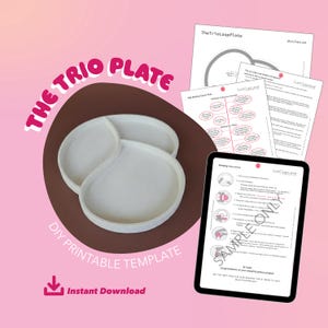 Keramik Template Trio Loop Plate: DIY Keramik Set (Digitaler Download)