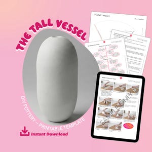 Vessel Pottery Template: DIY Slab Building Guide (Digital Download)