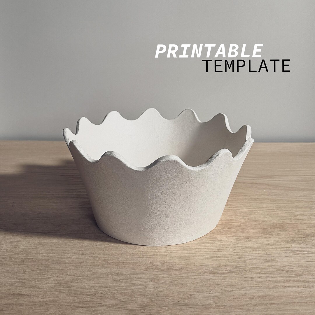 Flower Fruit Bowl Pottery Template: DIY Ceramics (digital Download) - Etsy