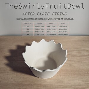Flower Fruit Bowl Pottery Template: DIY Ceramics (digital Download) - Etsy
