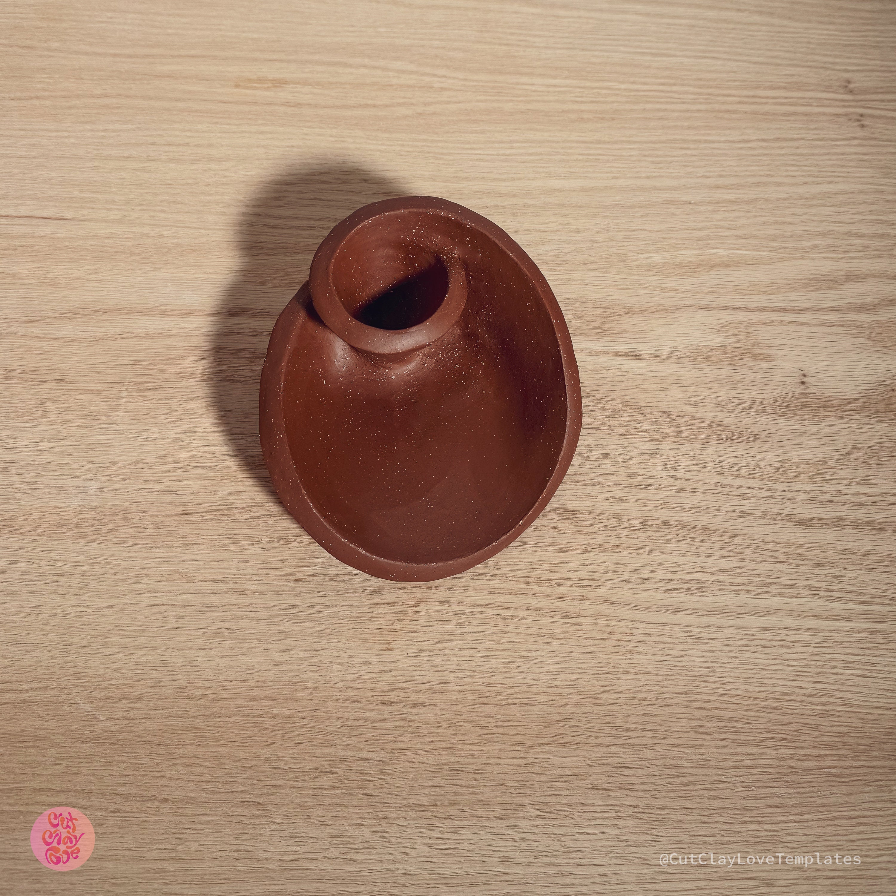 Swirl Egg Cup Pottery Template Slab Building Beginner Ceramics Tool