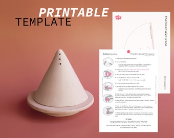 Incense Burner Pottery Template : DIY Ceramics (Digital Download)
