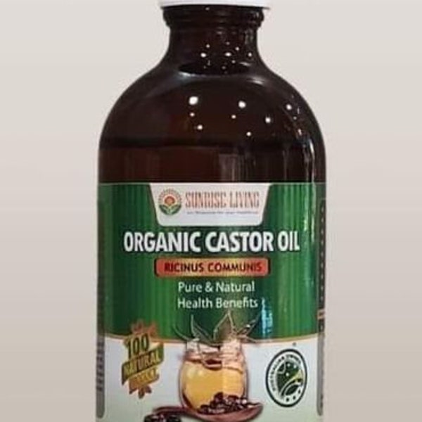 Castor Oil, Hexane Free, Organic, Cold Pressed, Amber Glass Bottle, 100% Pure Unrefined, Eyelash, Hair Growth
