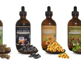 Free Castor Oil with Trio Black Seed Oil, Jojoba Oil, Apricot Kernal Oil