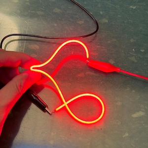 Filament LED Flexible Light 3V 300mm 130mm 38mm Edison Soft Diode Neon Color Noodle Bendable Wire Strip