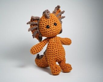 Crochet Stuffed Impkin, Amigurumi Animal