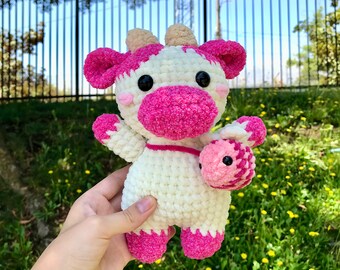 Physical Cow Plushie amigurumi