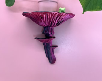 Amanita Mushroom Wall Shelf: Modern Witchy Floating Decor