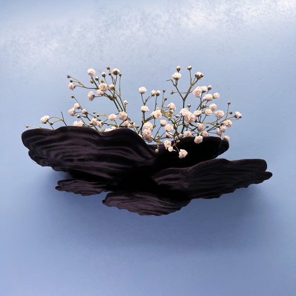 Estante de pared con forma de hongo: Hongo en capas, decoración rústica de bruja