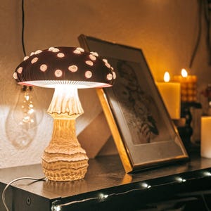 Amanita Mushroom Lamp