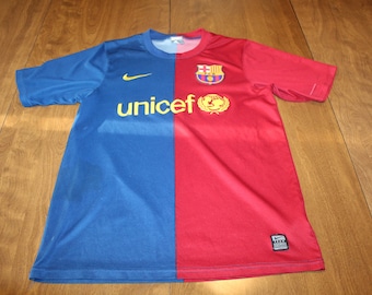 Barcelona FC UNICEF 長袖 Barcelona 【未使用品・タグ付き】FC 2010 BOYS camiseta maglia jersey shirt away Nike 2011 ウェア
