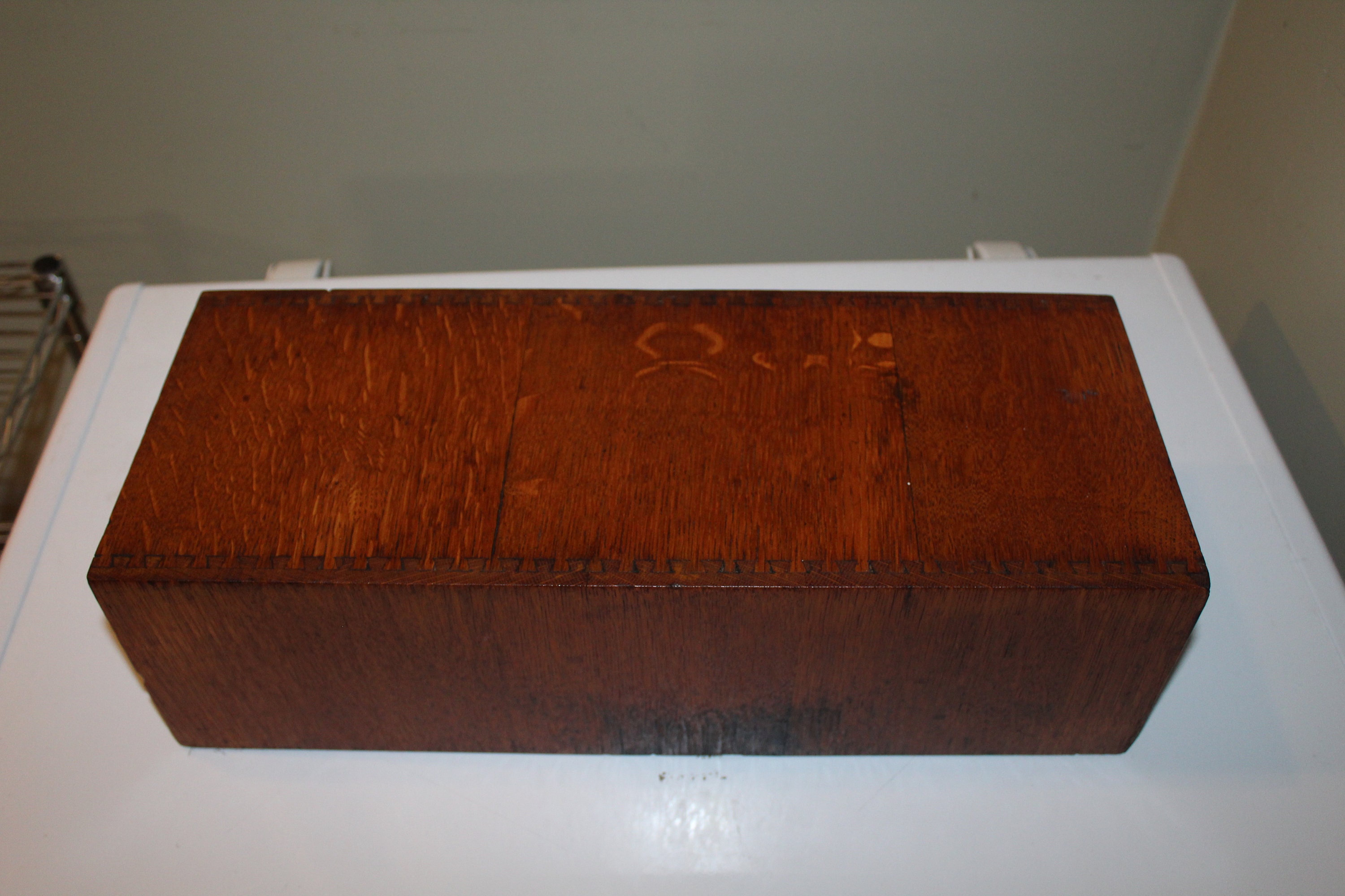 Vintage Single Drawer Wood Card Catalog Dovetailed With Brass Pull Etsy