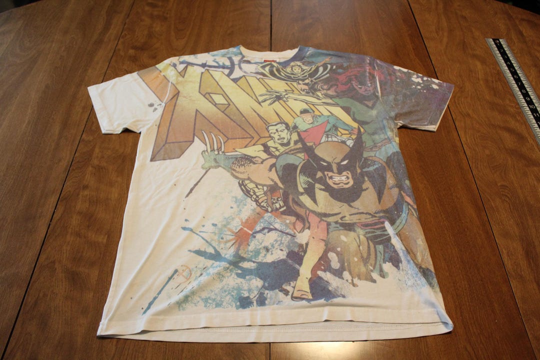 Marvel X Men All Over Print T Shirt - Large - Etsy