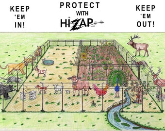 Fencing for pet, predator and garden protection.