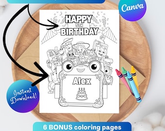 Toy Story 5 Birthday Activity Pack | Personalized Coloring Page + Bonus Printables