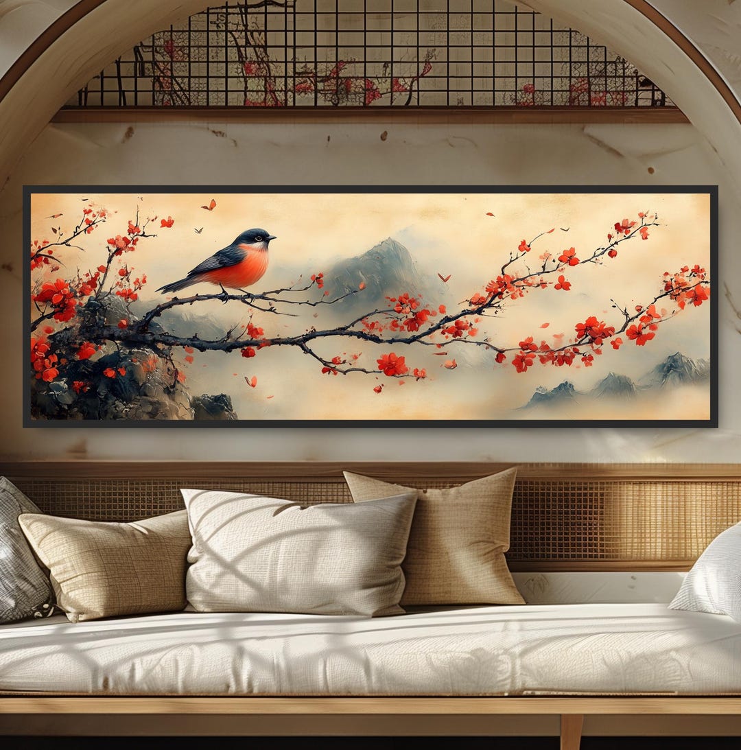 Tableau Toile Panoramic Branches Reaching Tree - Déco Murale Maison