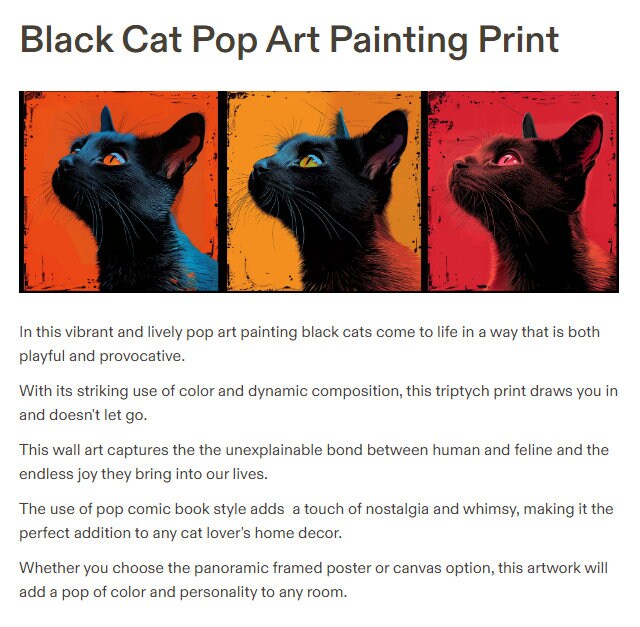 black-cat-pop-art-painting-print-panoramic-framed-poster-or-canvas