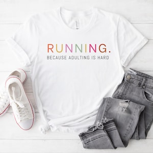 Run Shirt, Running shirt, Runner gift, Marathon Shirt, Funny Runner Shirt, Walking Shirt, Cardio Shirt, Motivation Shirt, Coffee shirt