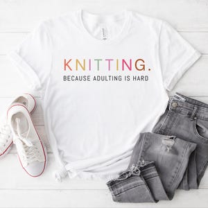 Knitting shirt, Knitting TShirt, Knitting Gifts, Knitting Lover Tee, Knitting Shirt for Women Grandma, Knitting Tee, Gift for grandma
