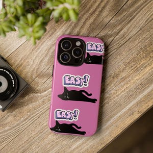 Cute Cat Phone Case, Cat Lover Gift, Cartoon Cat Phone Cover, Pet Themed Phone Accessory, Colorful Cat Design