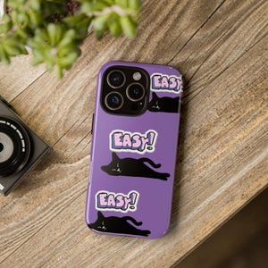 Cute Cat Phone Case, Cat Lover Gift, Cartoon Cat Phone Cover, Pet Themed Phone Accessory, Colorful Cat Design