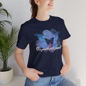 Casualowa Damska Koszulka z Modnym Stylowym Nadrukiem Graficznym&quot;Be Gentle With Yourself&quot; Urocza Bawelna Tshirt/Women/Girl design top