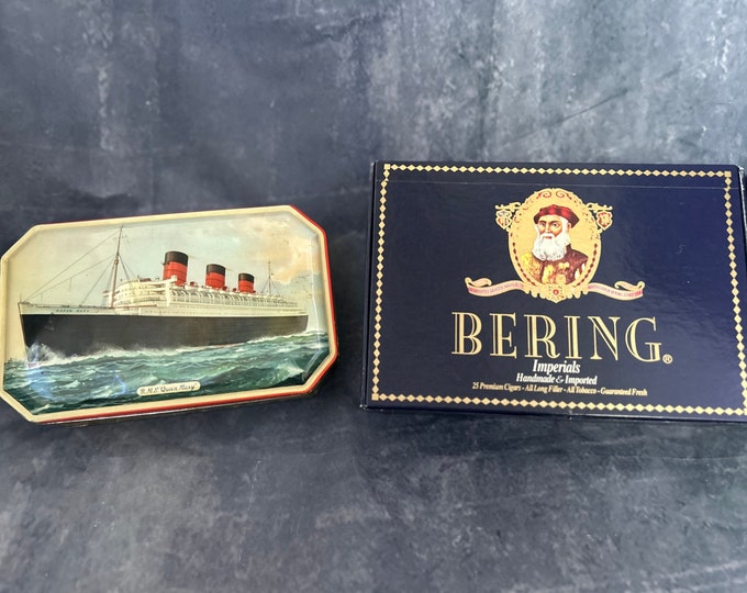 Shawshank Redemption R.M.S Queen Mary Tin and Bering Imperials Cigar