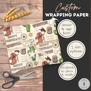 Carta da regalo personalizzata per compleanno da cowboy / Carta da regalo personalizzata western / Forniture per feste di compleanno a tema cowboy / Carta da regalo rodeo / Carta da regalo per compleanno da ragazzo