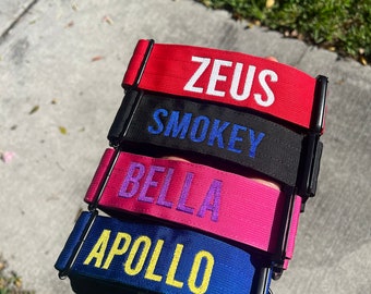 Personalized Tactical Dog Collar| Heavy Duty K9 Collar with Grab Handle|  Durable | Custom Embroidery