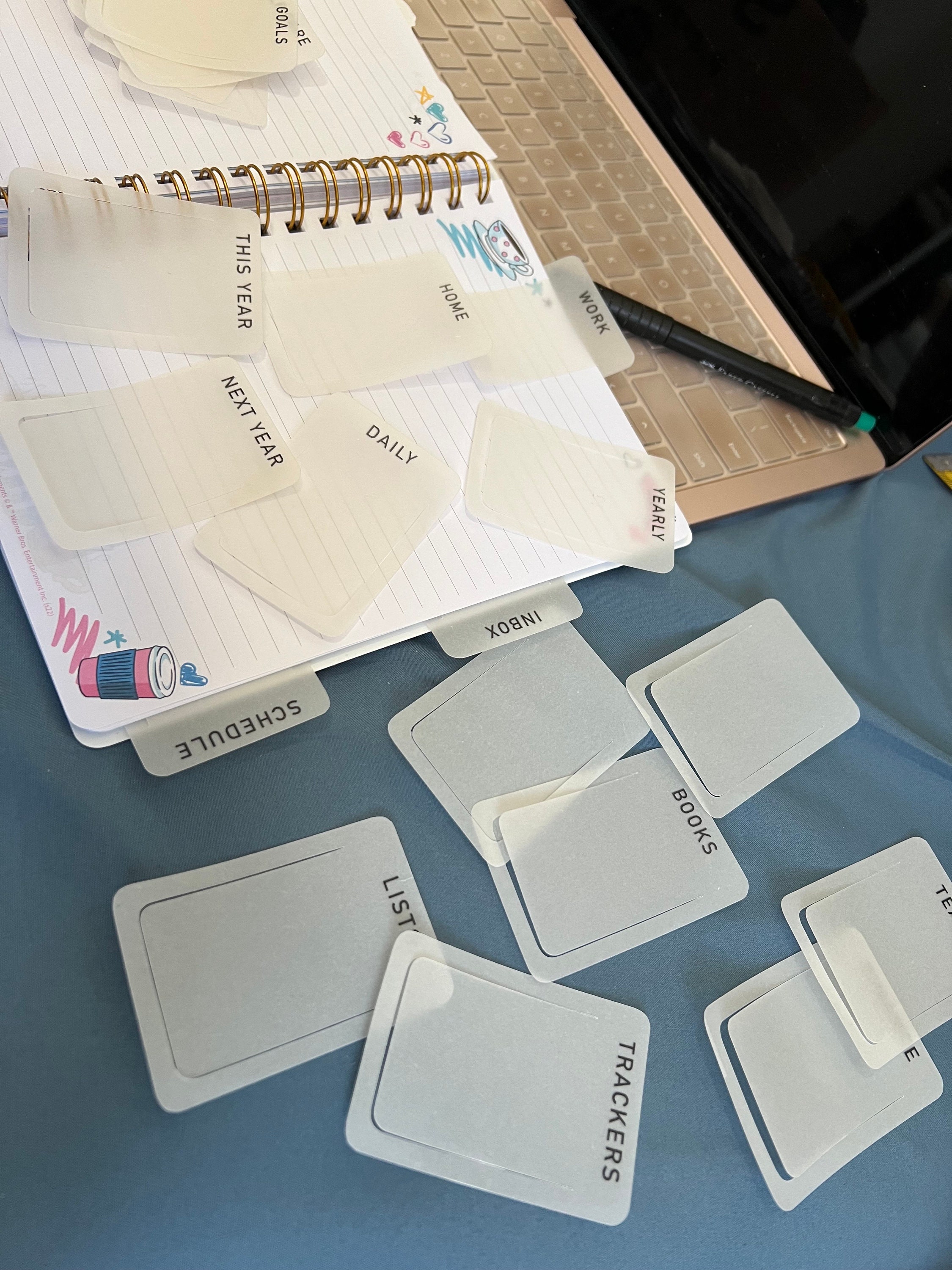 A5 Float Minimalist Planner Tabs / Floating Page Marker /A5 A6 B6 / Page Marker ...