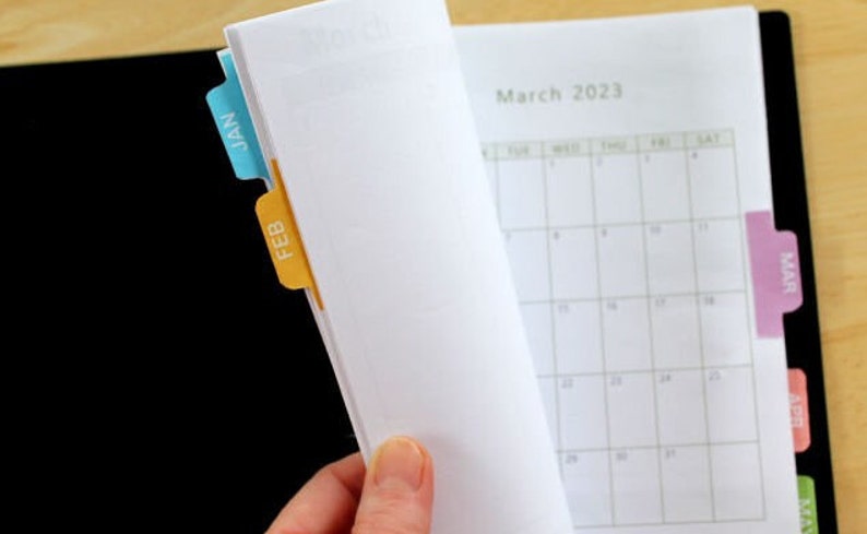 Planner Tabs / Monthly Tab Stickers / Journal Tabs - Etsy