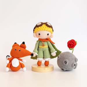 Gehäkelte kleine Prinz Puppe, handgemachte kleine Prinz Puppe, kleine Prinz Puppe, Weihnachtsgeschenk, Amigurumi kleiner Prinz