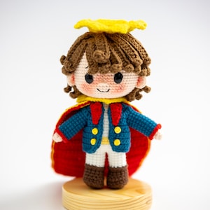 Gehäkelte kleine Prinz Puppe, handgemachte kleine Prinz Puppe, kleine Prinz Puppe, Weihnachtsgeschenk, Amigurumi kleiner Prinz
