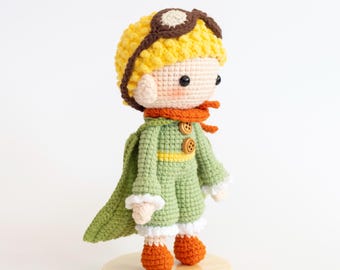 手作りかぎ針編みの星の王子さま人形、あみぐるみぬいぐるみ - Etsy 日本