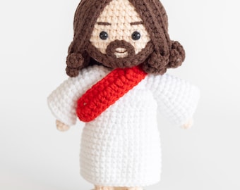 Crochet Jesus Doll, Handmade Jesus Doll, Crochet Jesus Doll, Handmade Jesus, Amigurumi Jesus