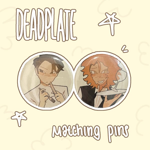 Rody and Vincent Dead Plate Matching Pins