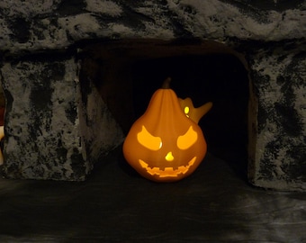 Halloween Pumpkin Lulu | Digital STL File | LED Tealight | Decoration | Digital Product | Gift | 3D Print | Spooky
