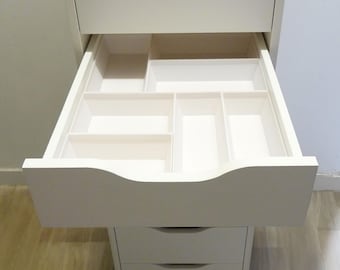 IKEA Alex Schubladen Organizer 36 x 119 mit 9 Schubladen | Einsatz für flache Schublade | Kompatibel mit | LEGO, Makeup & Büro