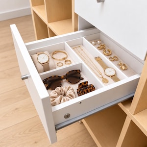 IKEA KALLAX Drawer Organizer Set M | 4 Boxes | for Jewelry, Watches & Accessories