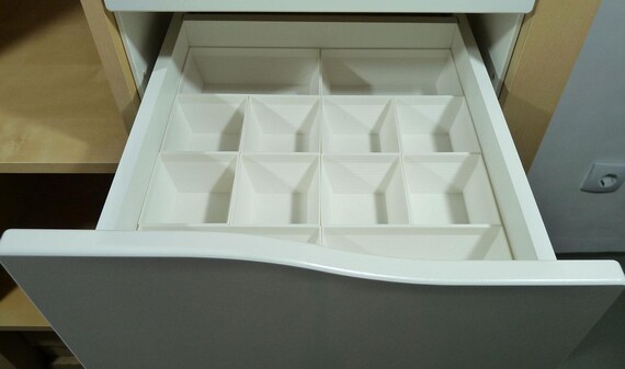 Ikea Kallax Expedit Drawer Insert Set of 3, Newer Version, Wavy