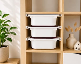 Sistema de rieles Trofast para estanterías KALLAX | Más orden en la habitación infantil | Guarda ordenadamente juguetes y materiales de manualidades