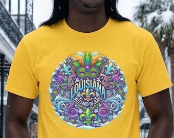 Louisiana Blizzard of 2025 Shirt | Mardi Gras Snowstorm Tee | Funny Louisiana Winter Souvenir T Shirt