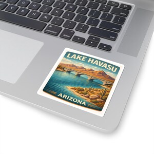 Lake Havasu Arizona Travel Sticker | London Bridge Kiss-Cut Sticker | Southwest Travel Souvenir Gift Decal image 3